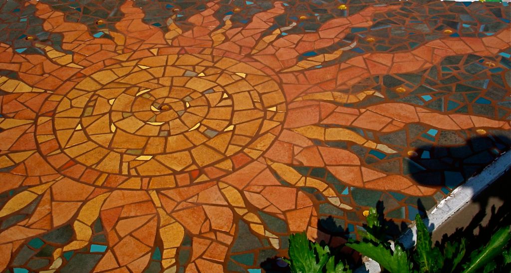 Mosaic installation by Jane Kelly, JK Mosaics
